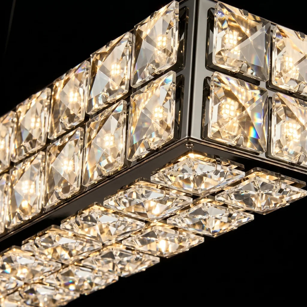 Modern chandelier light fixture for elegant living room decor
