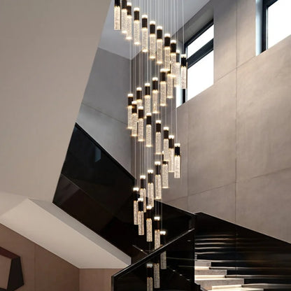 spiral chandelier for staircase