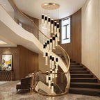 YOOGEE statement chandelier for dining room and foyer lighting