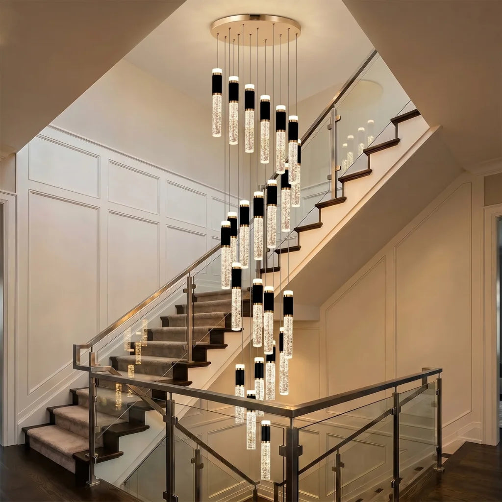 Luxury ceiling chandelier for upscale American home interiors