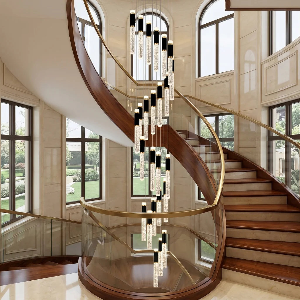 Luxury ceiling chandelier for upscale American home interiors