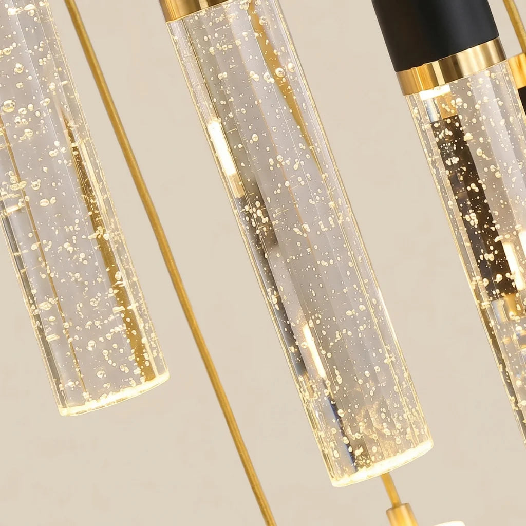 YOOGEE statement chandelier for dining room and foyer lighting