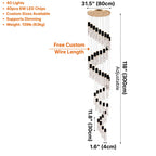 YOOGEE statement chandelier for dining room and foyer lighting