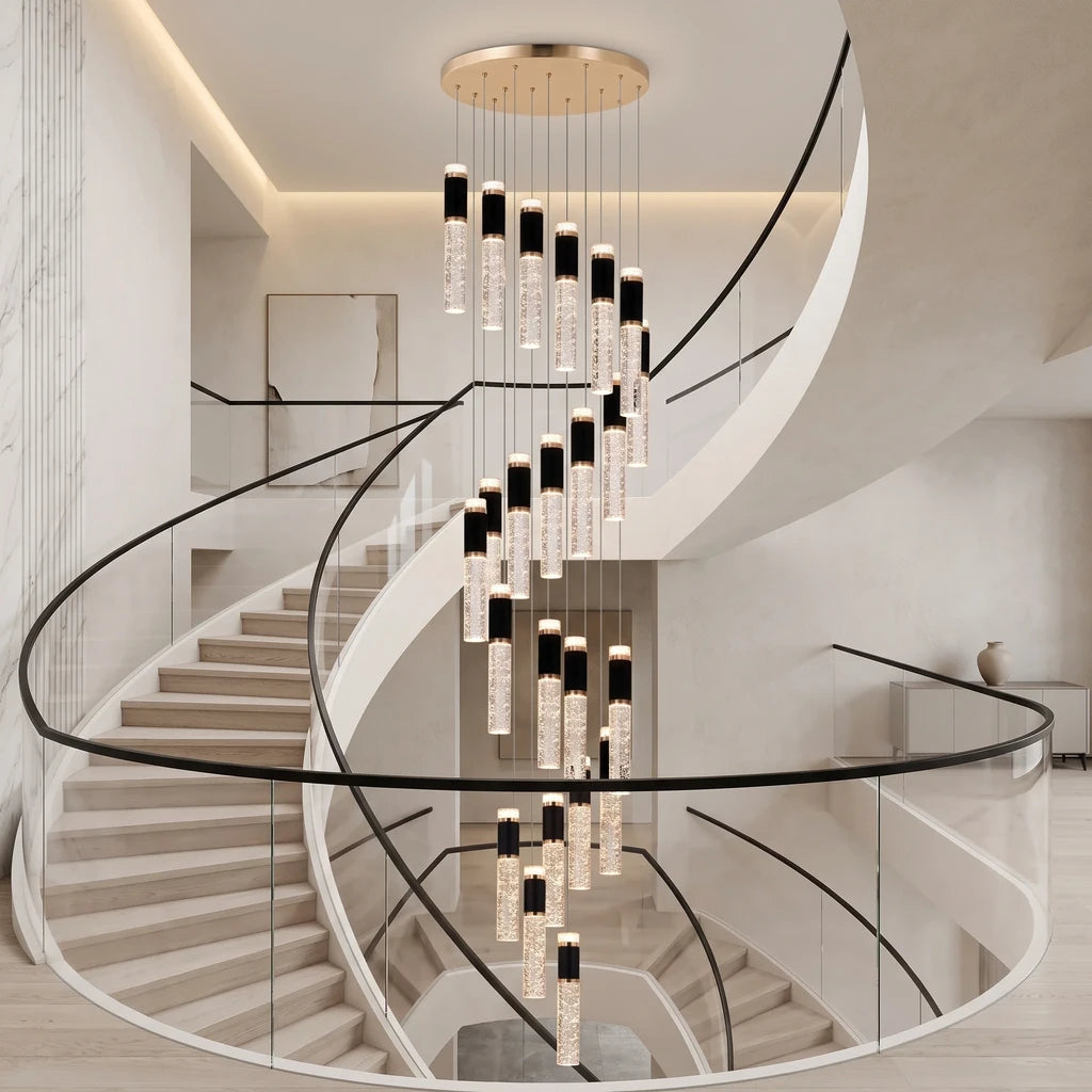 Luxury ceiling chandelier for upscale American home interiors