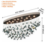 YOOGEE statement chandelier for dining room and foyer lighting