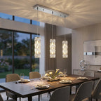Bottle Chrome Crystal Pendant Light for Kitchen Island & Bar