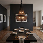 Veil Modern Brown LED Chandelier for Living Room & Dining Room
