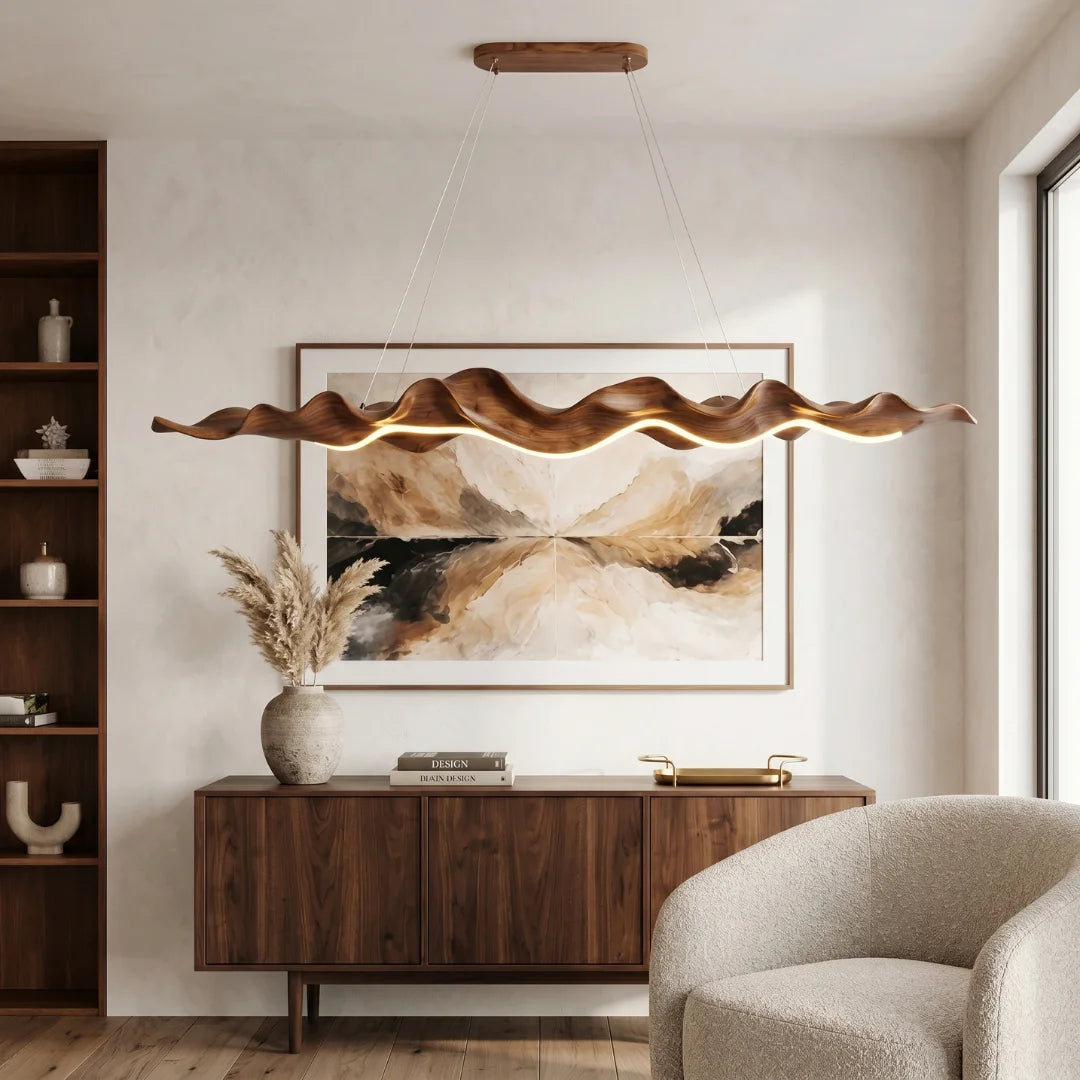 YOOGEE linear pendant light for kitchen and dining room lighting