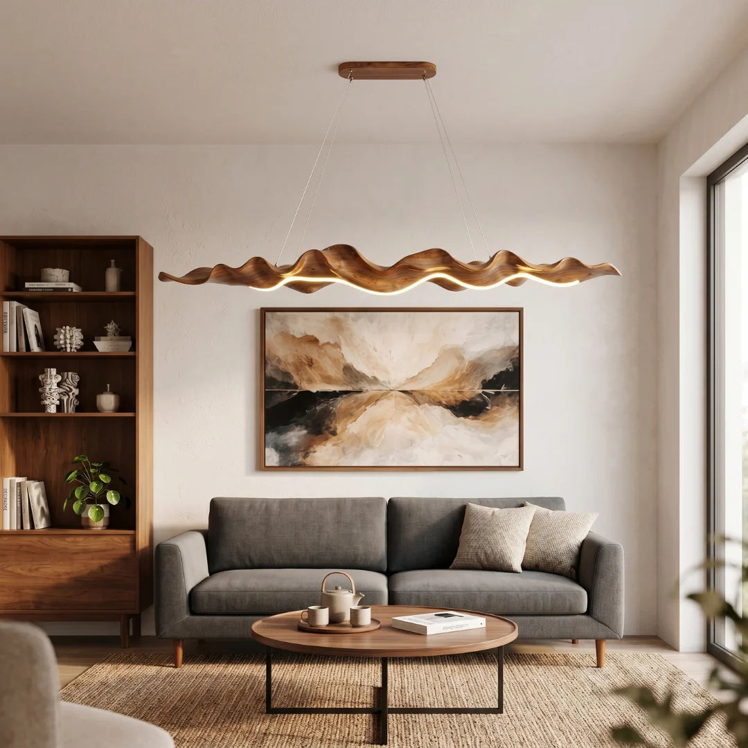 Wave LED Pendant Light for Dining Room & Kitchen Island | YOOGEE
