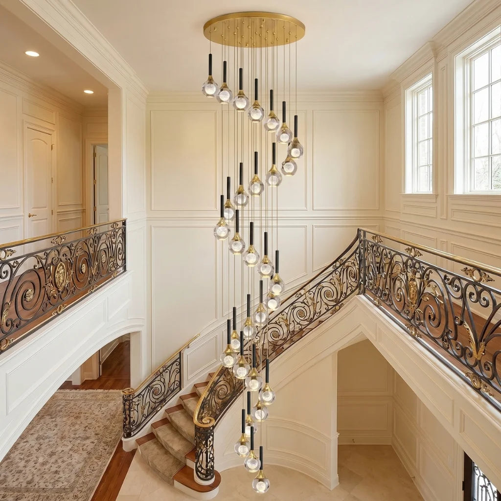 YOOGEE statement chandelier for dining room and foyer lighting