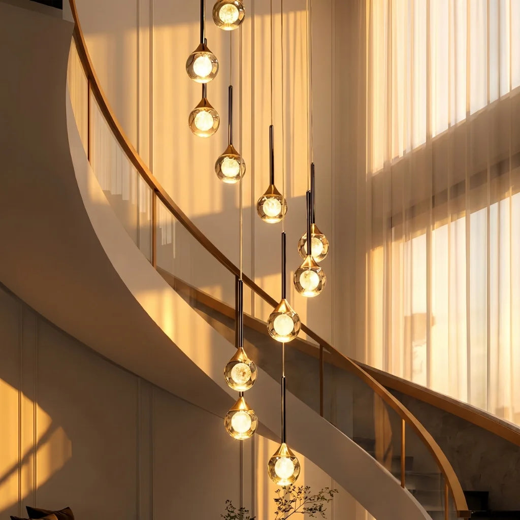 YOOGEE statement chandelier for dining room and foyer lighting