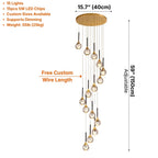 Luxury ceiling chandelier for upscale American home interiors