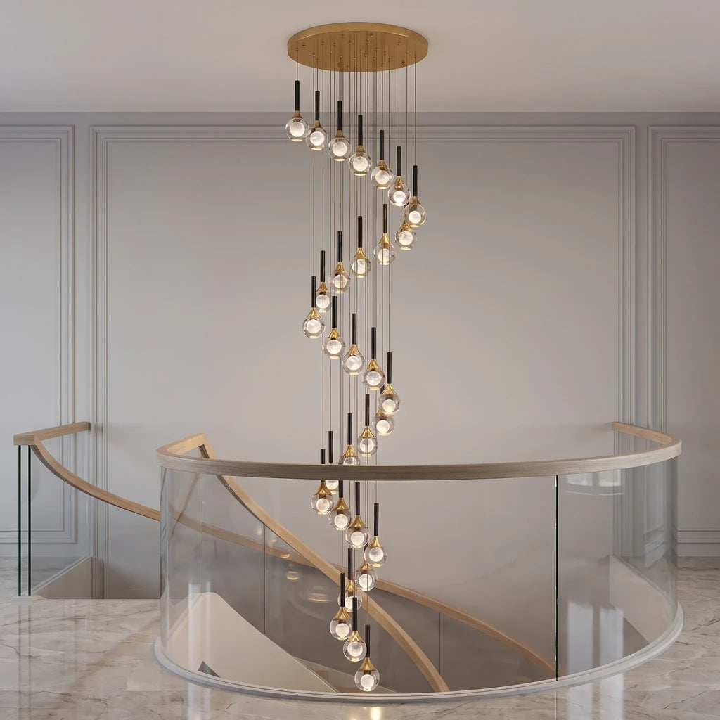 YOOGEE statement chandelier for dining room and foyer lighting
