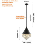 Nova Crystal Pendant Light for Dining Room & Kitchen Island