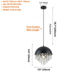 Nova Crystal Pendant Light for Dining Room & Kitchen Island