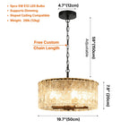 black_hanging_glass_chandelier