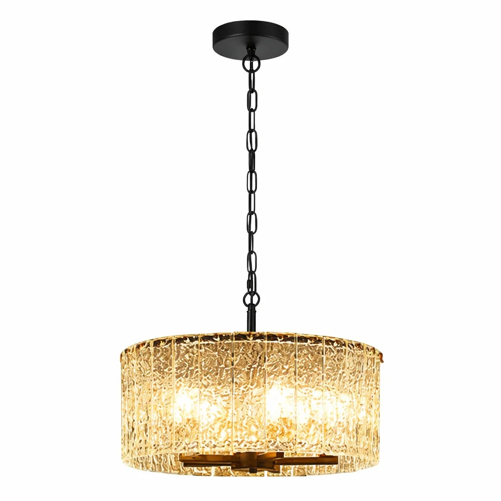 black_hanging_glass_chandelier