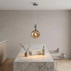 Aureliav Minimalist Glass Ball Pendant Light for Dining Room & Kitchen Island
