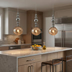 Aureliav Minimalist Glass Ball Pendant Light for Dining Room & Kitchen Island