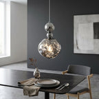 Aureliav Minimalist Glass Ball Pendant Light for Dining Room & Kitchen Island