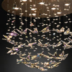 YOOGEE luxury crystal chandelier for modern dining room lighting