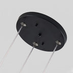 Core Black Modern Crystal Pendant Light for Kitchen Island & Dining Room