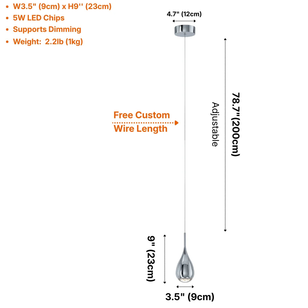 Glow Modern LED Pendant Lights for Kitchen Island & Dining