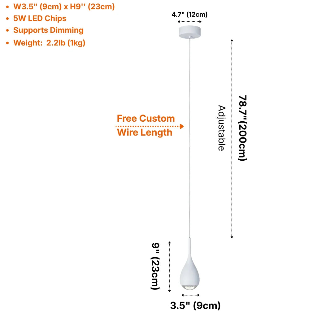 Glow Modern LED Pendant Lights for Kitchen Island & Dining