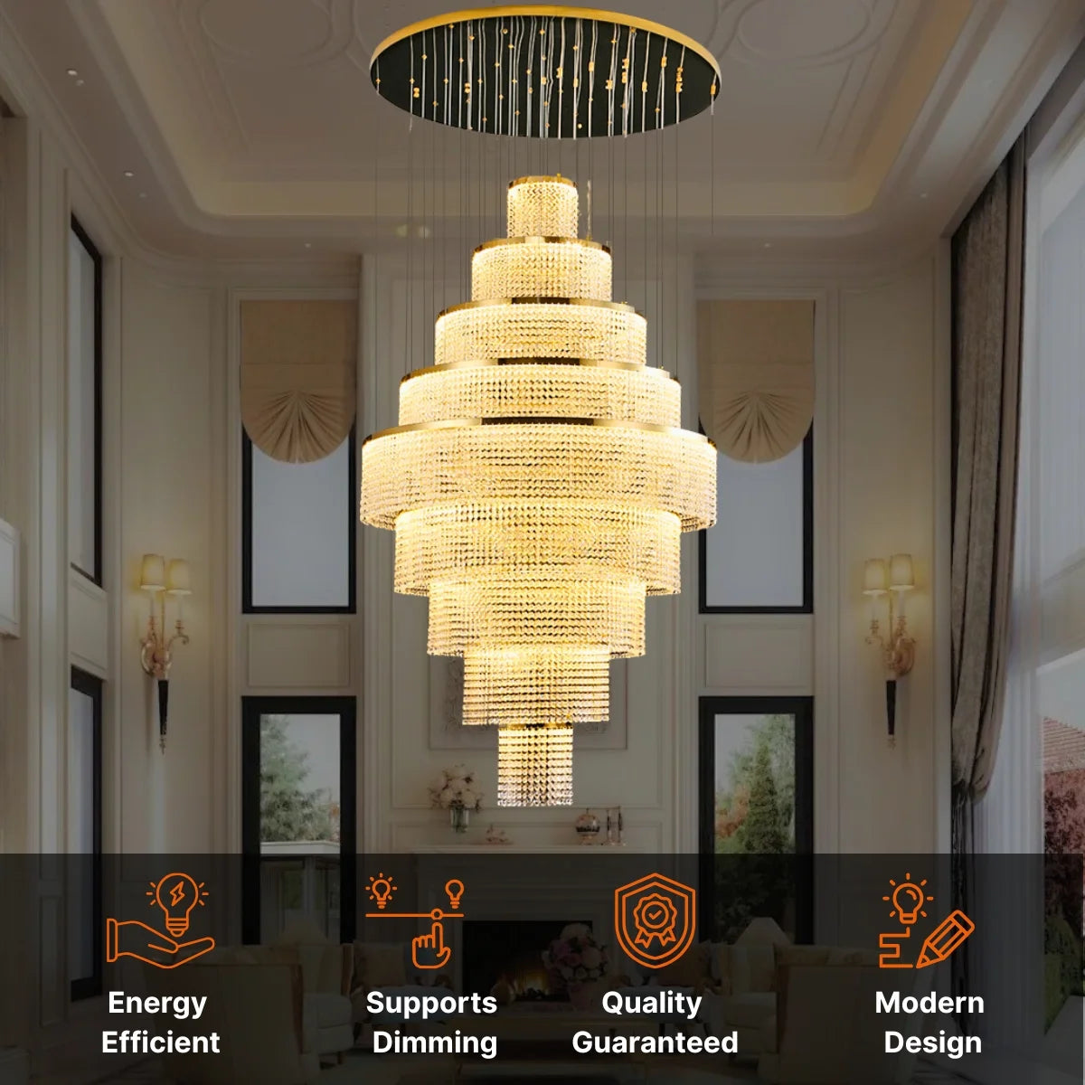 Luxe Crystal Chandeliers