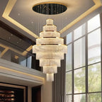 YOOGEE luxury crystal chandelier for modern dining room lighting