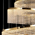 YOOGEE luxury crystal chandelier for modern dining room lighting