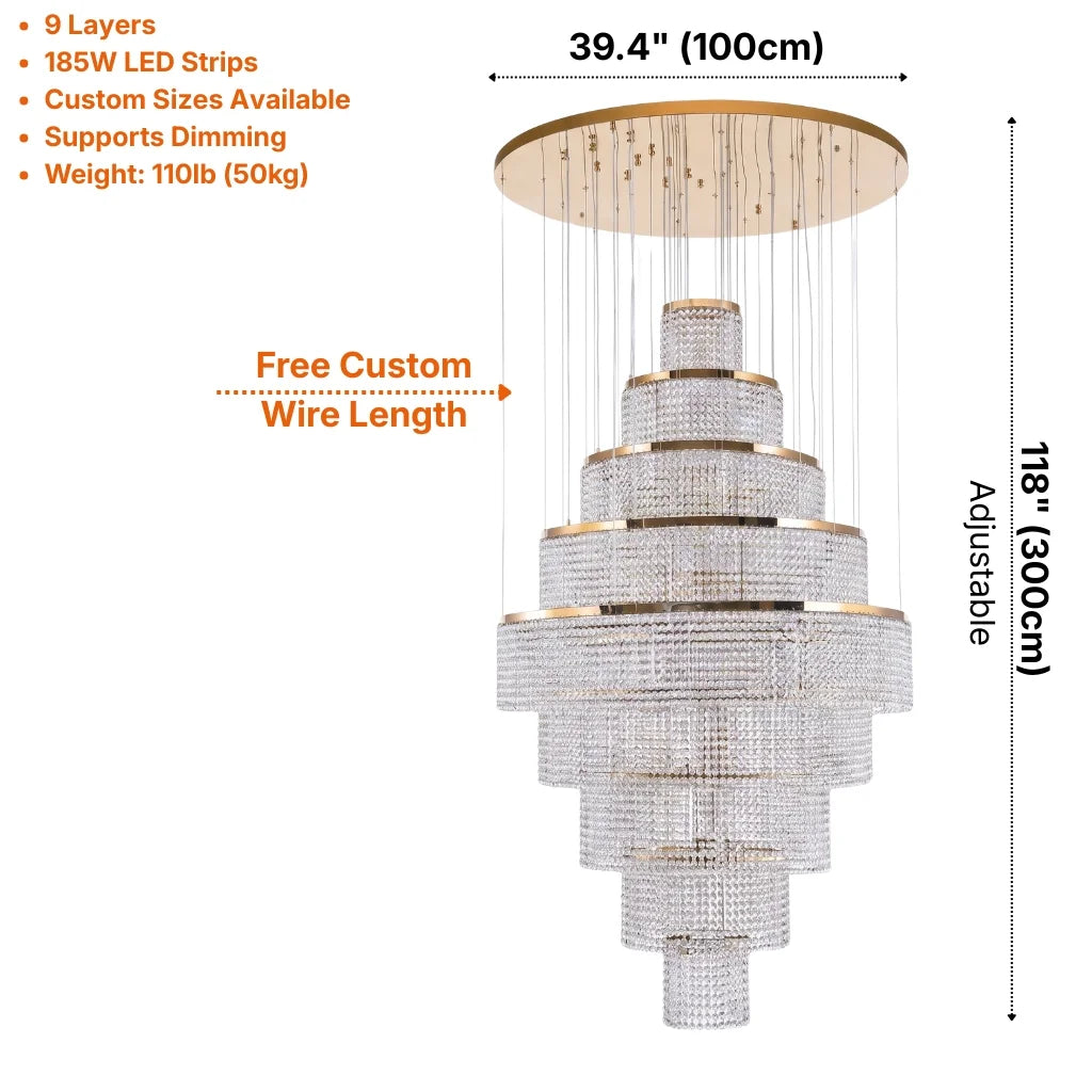 Modern chandelier light fixture for elegant living room decor