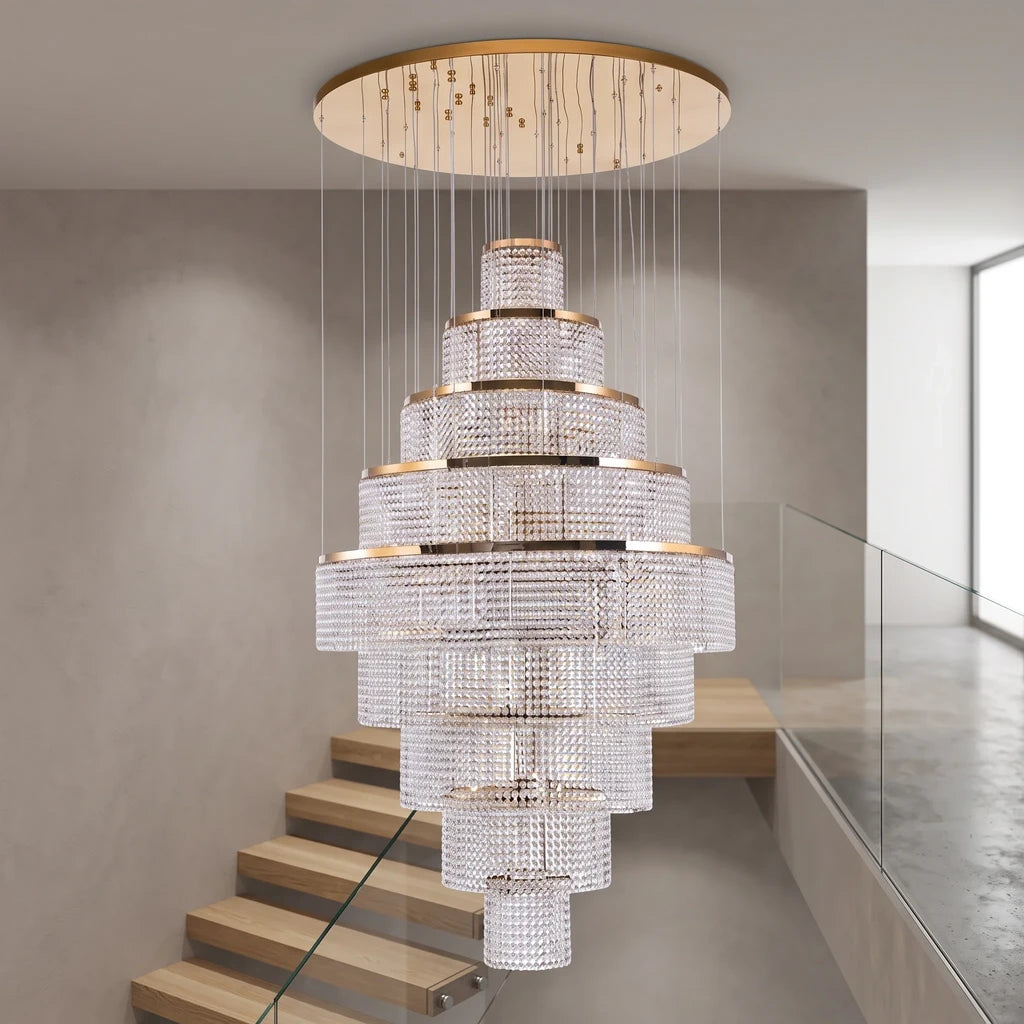 YOOGEE statement chandelier for dining room and foyer lighting