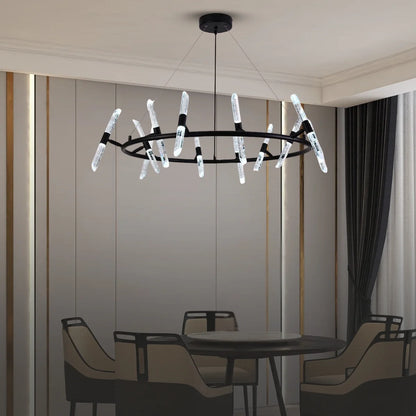 modern chandelier black