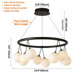 Contemporary chandelier lighting fixture for luxury home decor