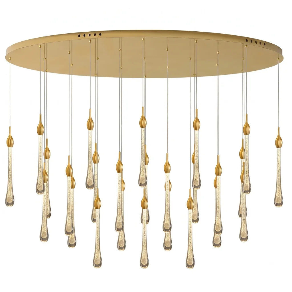 Modern chandelier light fixture for elegant living room decor