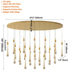 Luxury ceiling chandelier for upscale American home interiors