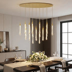 YOOGEE statement chandelier for dining room and foyer lighting