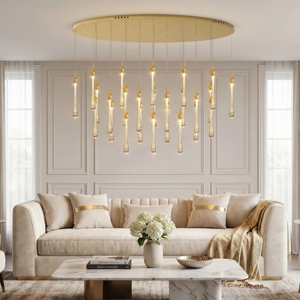 Contemporary chandelier lighting fixture for luxury home decor