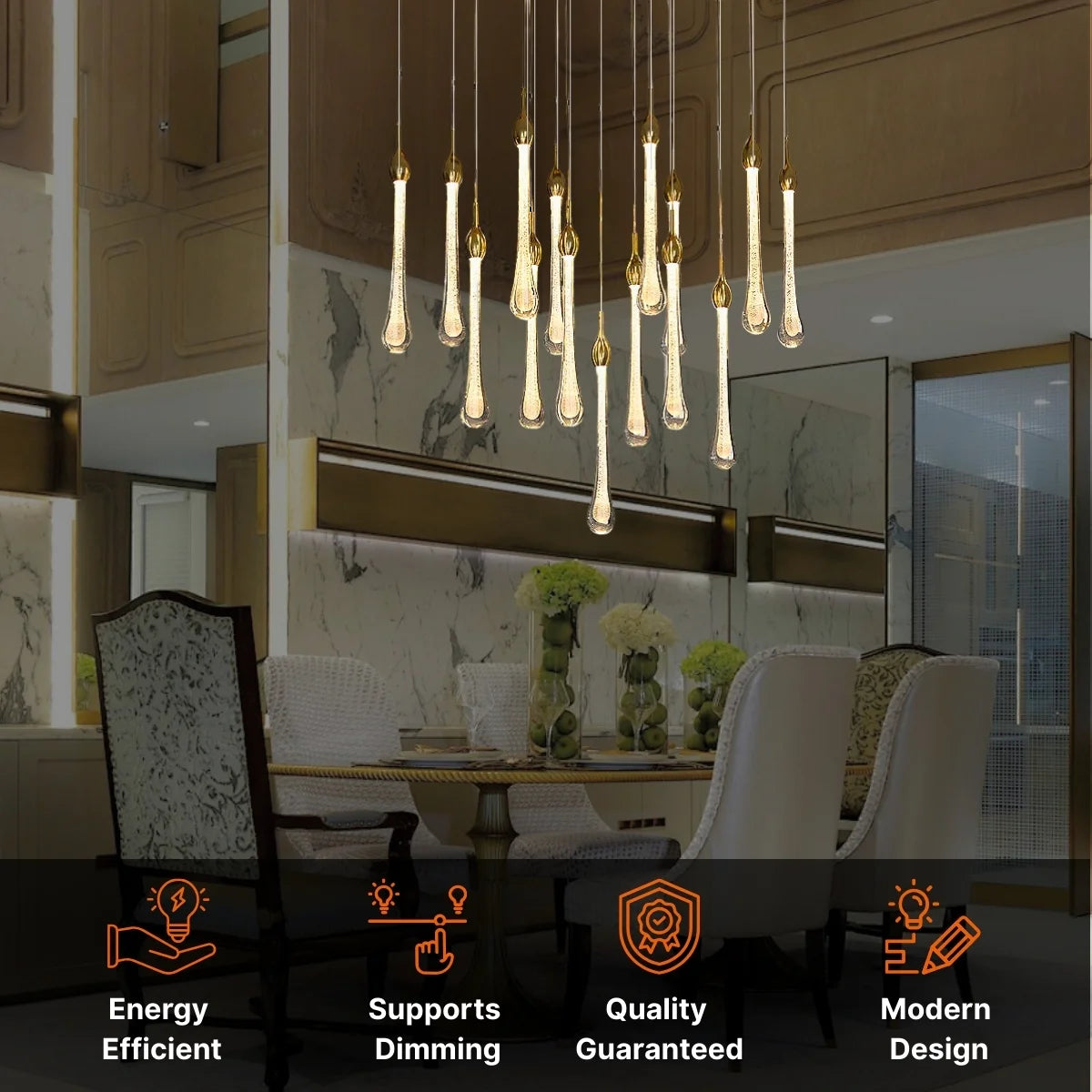 Dew Chandeliers for dining room