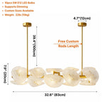 Modern chandelier light fixture for elegant living room decor