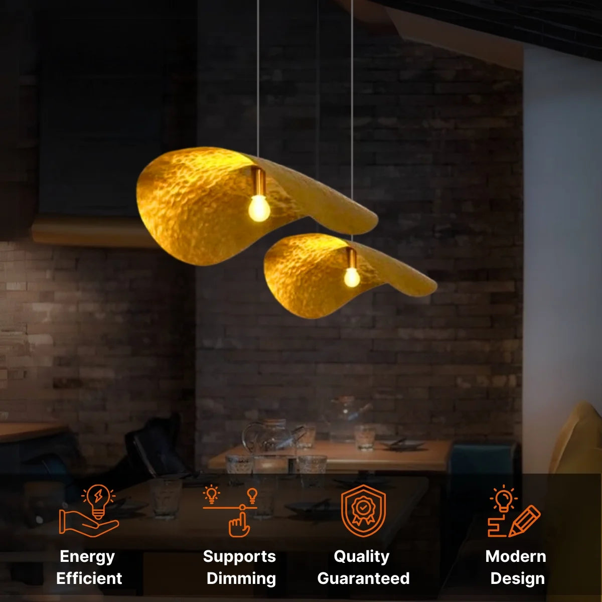 Bris Gold Pendant light