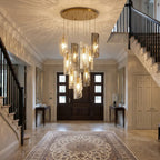 Modern chandelier light fixture for elegant living room decor