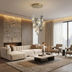 Luxury ceiling chandelier for upscale American home interiors