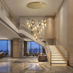 Modern chandelier light fixture for elegant living room decor