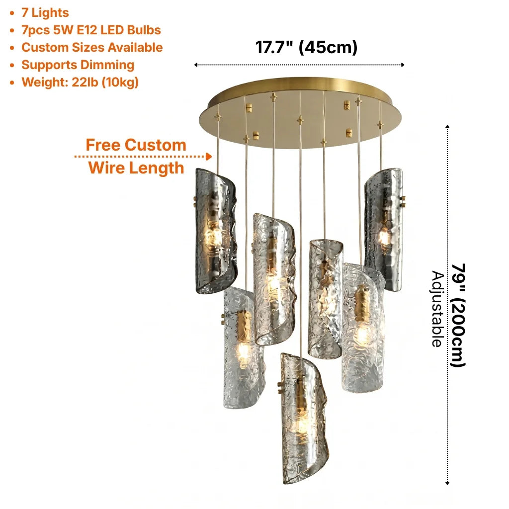 Contemporary chandelier lighting fixture for luxury home decor