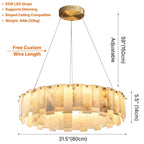 Modern chandelier light fixture for elegant living room decor