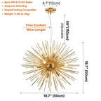 YOOGEE statement chandelier for dining room and foyer lighting