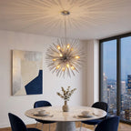 Modern chandelier light fixture for elegant living room decor