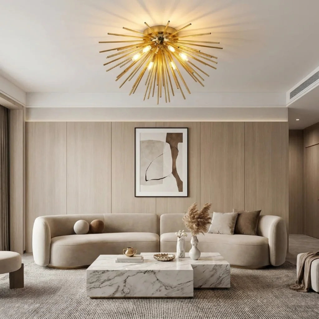 Pyro Modern LED Ceiling Light for Living Room & Dining Room